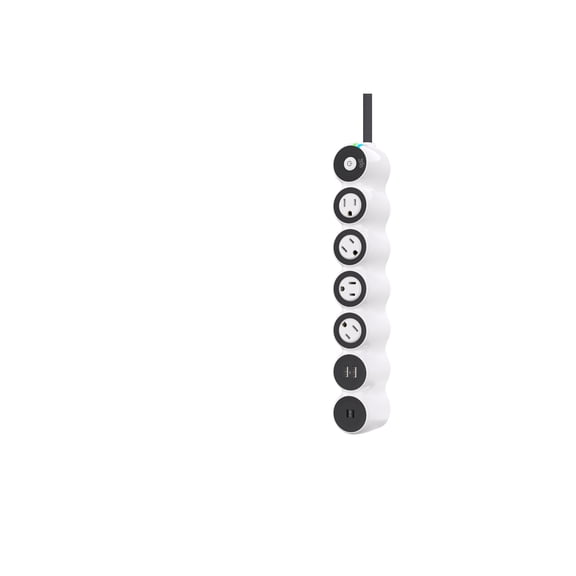 360 Electrical Powercurve77 - Surge protector - AC 120 V - 1800 Watt - output connectors: 4 - 6 ft cord - white