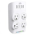 thumbnail image 1 of 360 Electrical Revolve 4 outlets Wall Tap Surge Protector White 1080 J, 1 of 7