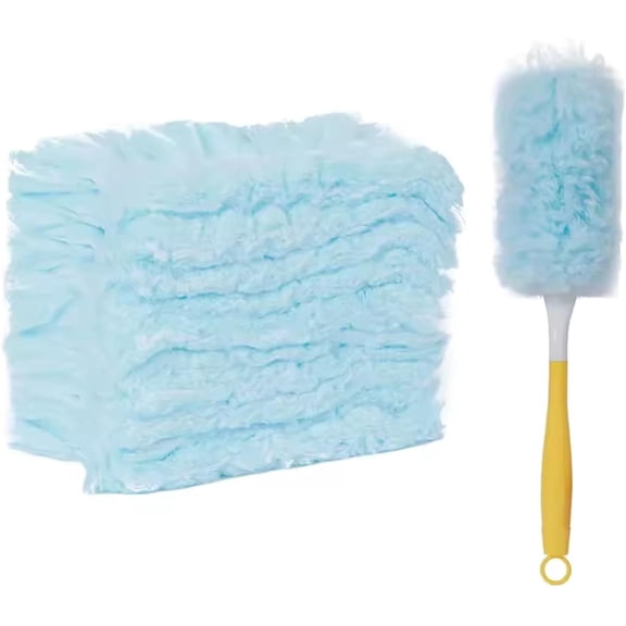 360 Electrostatic Dust Duster with 10PCS Disposable Duster Refills, Used for Large-Scale Cleaning of Dust, Spider Webs