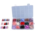 thumbnail image 1 of 360 Falses Nail Extension Tips Artificial Fake Nails French Tip Full Cover Nail, 1 of 12
