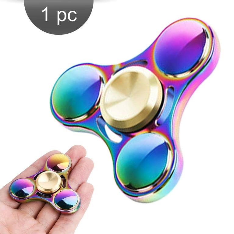 TRU TOYS Rainbow Gyro Six Arms Finger Hand Spinner Fidget Long Time  Rotation Hand Spinner EDC ADHD Stress Relief Toys Totem collectives