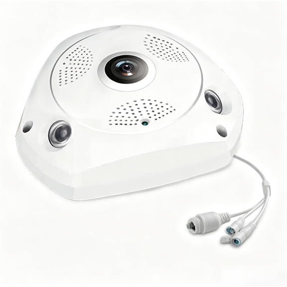 360 Fisheye Panoramic Camera, 1.3MP, 1280960, P2P Remote, 32GB SD Included, 5th Gen IR Night Vision, 3D View
