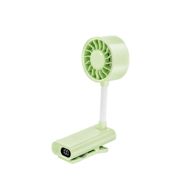 360° Flexible Gooseneck Clip On Fan, Rechargeable Small Clip On Fan with LED Display, Quiet Portable Small Desk Fan for Bedroom Office Stroller by XSAOP