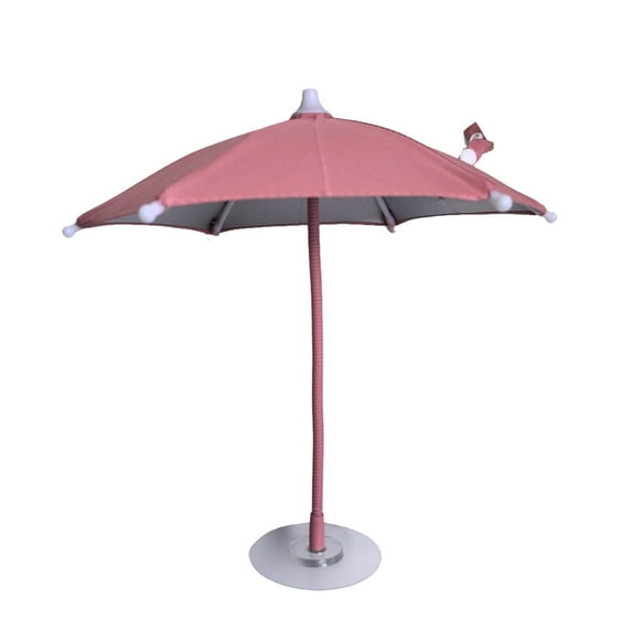 360° Flexible Phone Umbrella Sunshade with Suction Cup Holder Portable Glare Protector for Outdoor and Car Use Mobile Device Shade