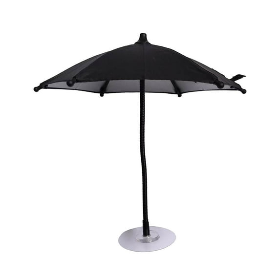 360° Flexible Phone Umbrella Sunshade with Suction Cup Holder Portable Glare Protector for Outdoor and Car Use Mobile Device Shade