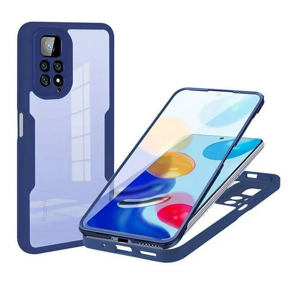 360 Full Body Screen Protector Transparent Case For Redmi Note 12 11 10 9 Pro 12s 11s 10s 9s 10A 10C 12C Shockproof Phone Cover