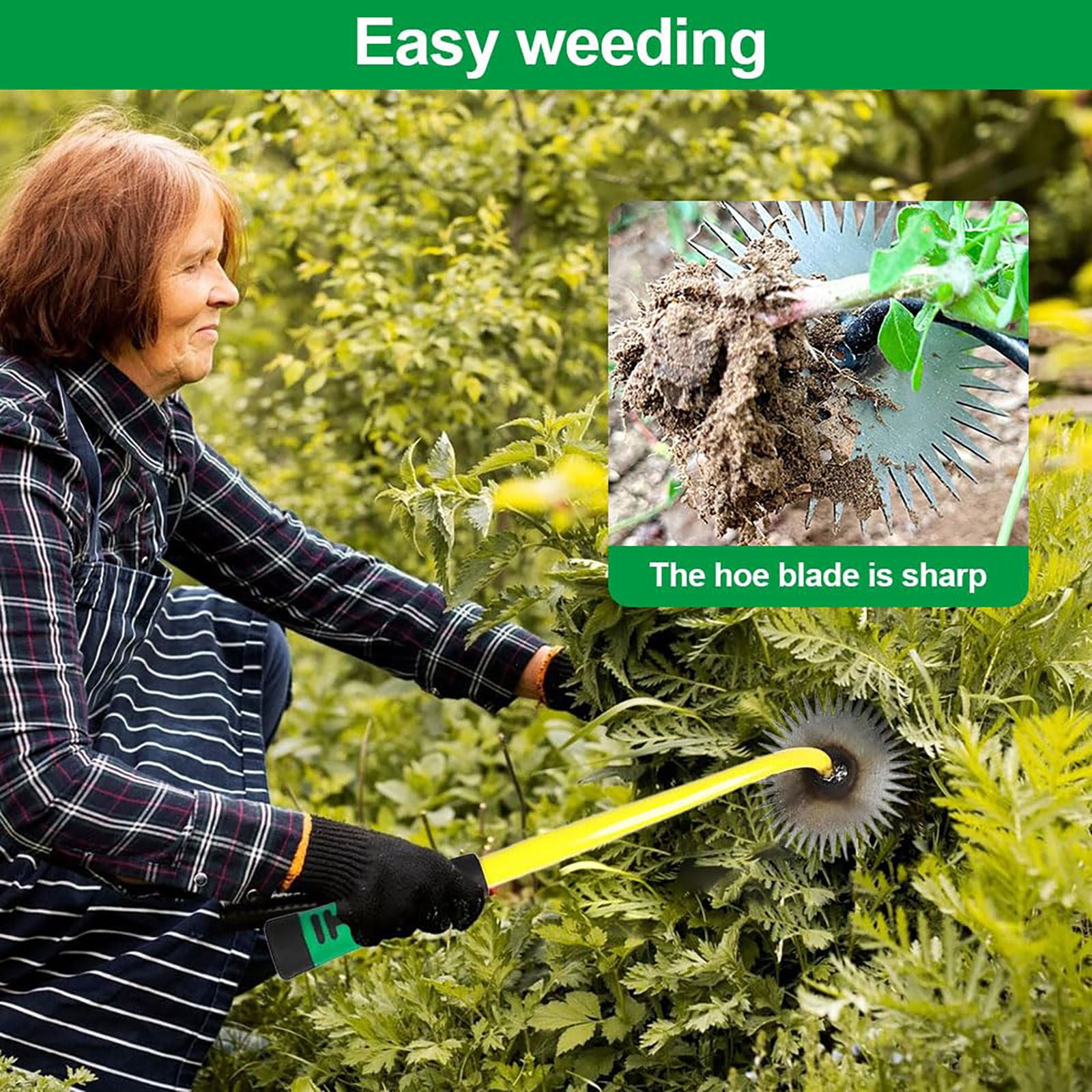 360° Garden Weeder Tool Weeding Artifact Uprooting Weeding Tool Stee