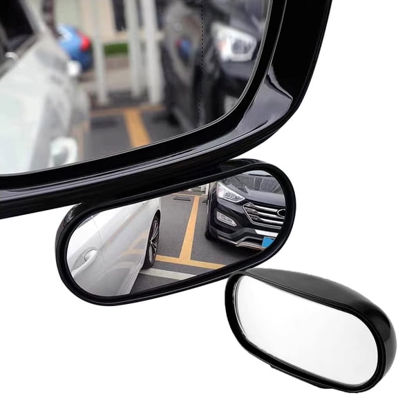 360 HD Blind Spot Car Mirror Rectangular, 2Pcs Blind Spot Car Rearview Stick on Mirror, Adjustable Blindspot Convex Wide Angle Side Rearview Mirror for Car,Truck,SUV