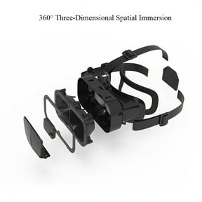 [Immersive VR Headset] 360 Immersive VR Headset - Adjustable Interpupillary Distance for Android and iOS Phones, Ideal for Gaming and Movie Watching