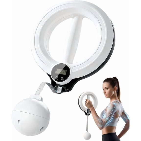 360? Infinity Arm Hoop, Arm Workout Equipment for Men and Women Flabby Arm Exerciser with Digital Reliever Gym Workout Fitness Trainer for Chest and Upper Strength