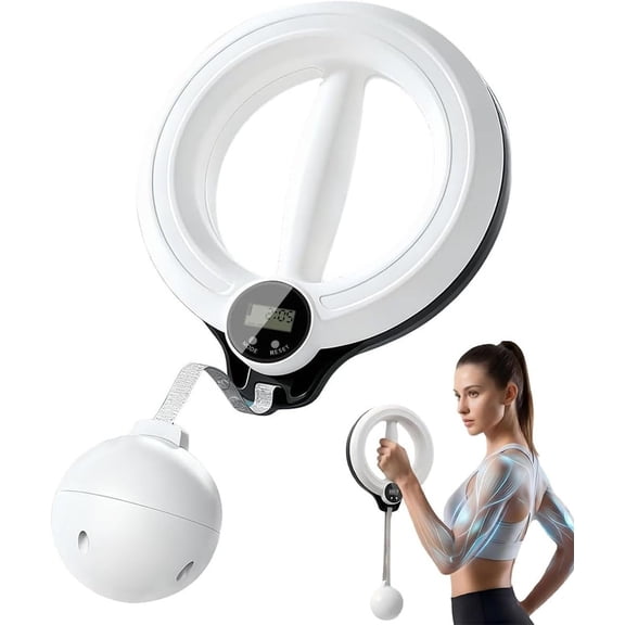 360? Infinity Arm Hoop, Arm Workout Equipment for Men and Women Flabby Arm Exerciser with Digital Reliever Gym Workout Fitness Trainer for Chest and Upper Strength