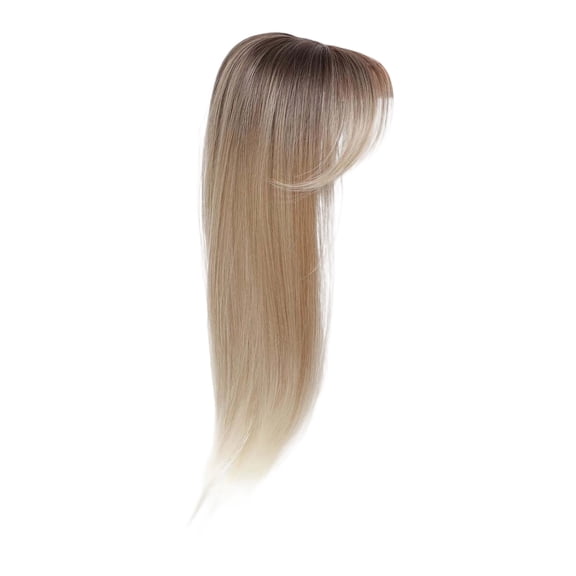 360 Lace 3D Hair Topper With For Women Thinning Hair 18 Inch Human Wig Cap