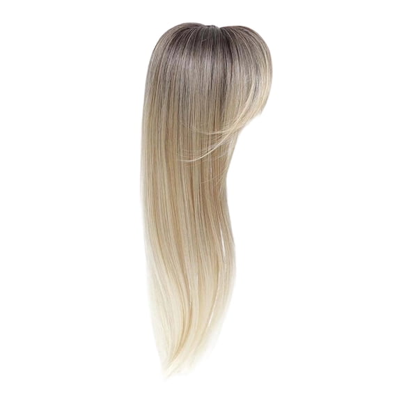 360 Lace Topper With Hair For Thinning Hair 18 Inch Human Hair Integration Piece