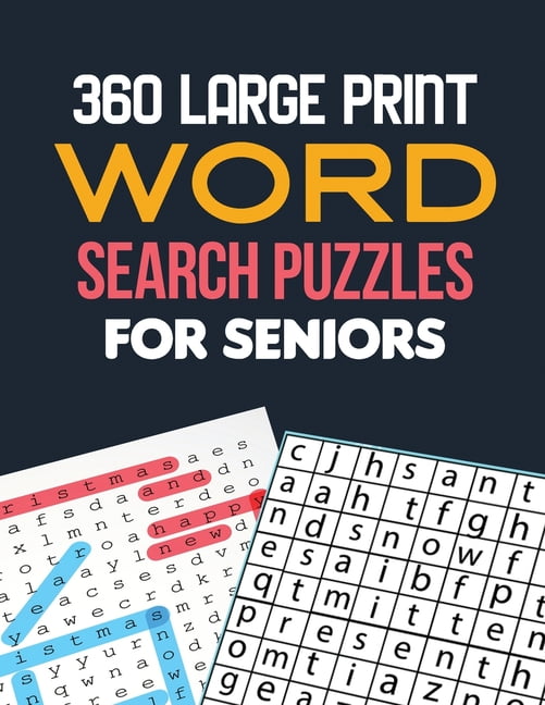 VOLOXX STUDIO 360 Large Print Word Search Puzzles for Seniors: Word Search Brain Workouts, Word Searches to Challenge Your Brain, Brian Game Book for Seniors in This Christmas Gift Idea., (Paperback)