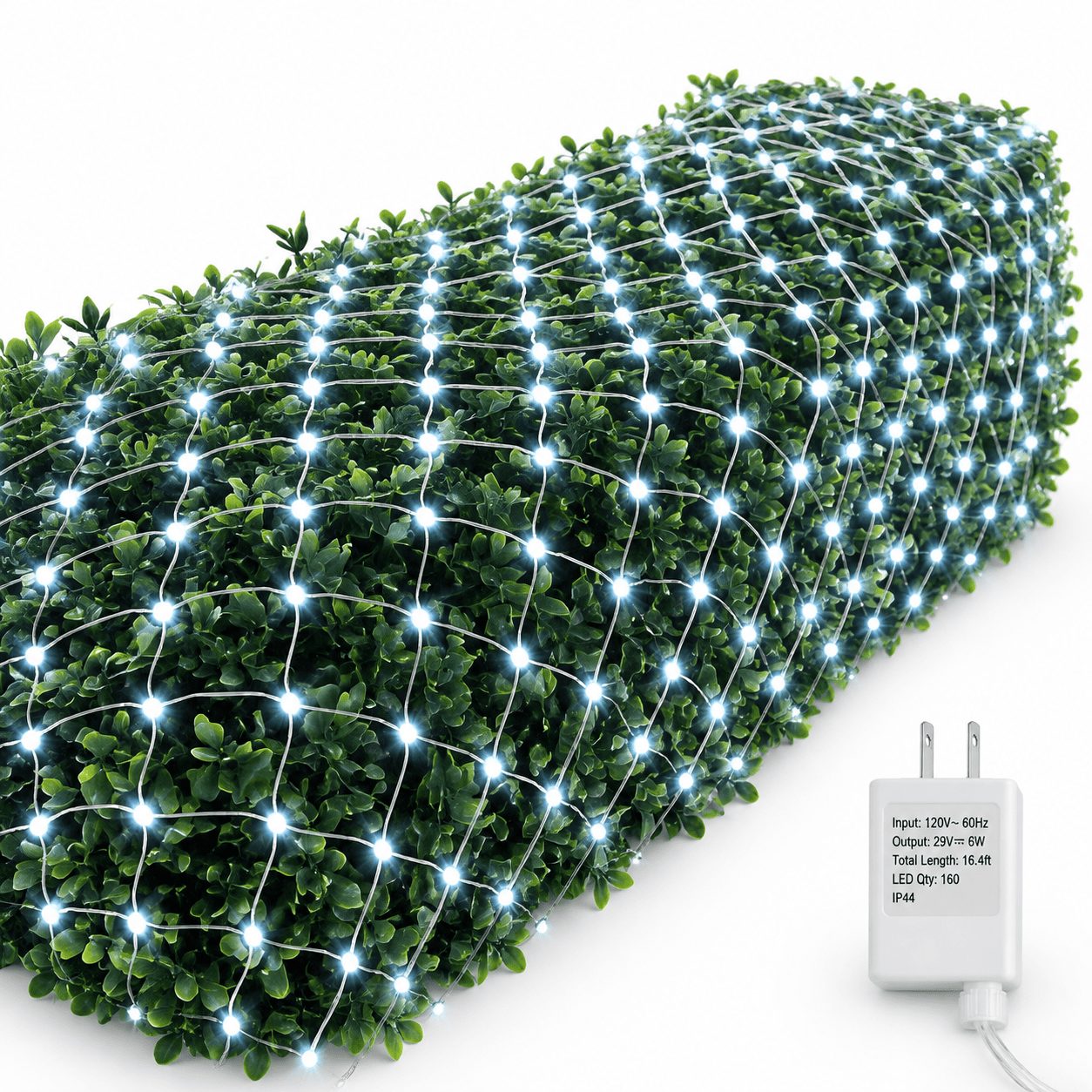 360 Led Net Lights 21ft X 5ftmasr Wire 8 Modes Waterproof Connectable ...