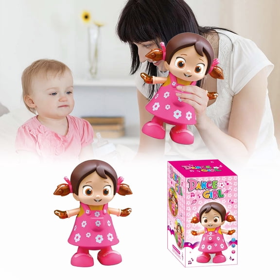 360 Light Up Dancing Girl Tricycle With Play Interactive Toy for Kids 3 and Up Featuring Music LEDs Swivel Motion Education
