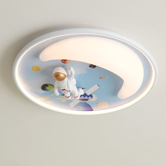 360 Lighting Apollo 18 1/2" Wide Moon Mission LED Ceiling Light