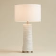 thumbnail image 1 of 360 Lighting Contours 27 1/2" High Modern White Ceramic Table Lamp with Dimmer, 1 of 9