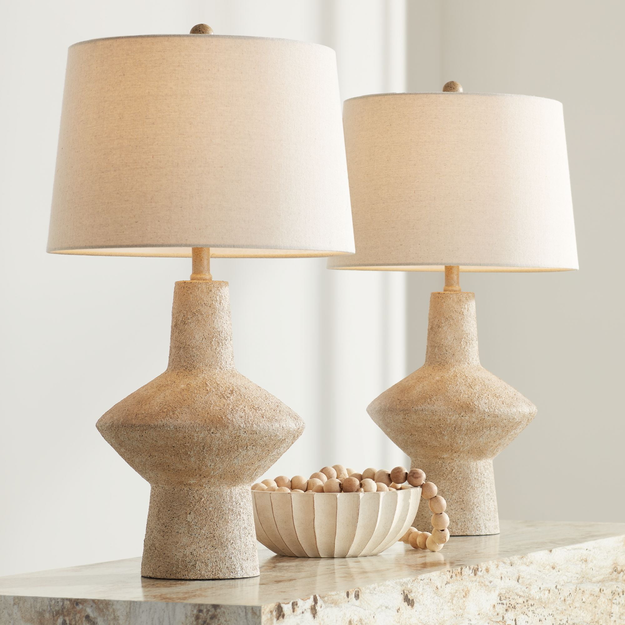 White on sale rustic lamps