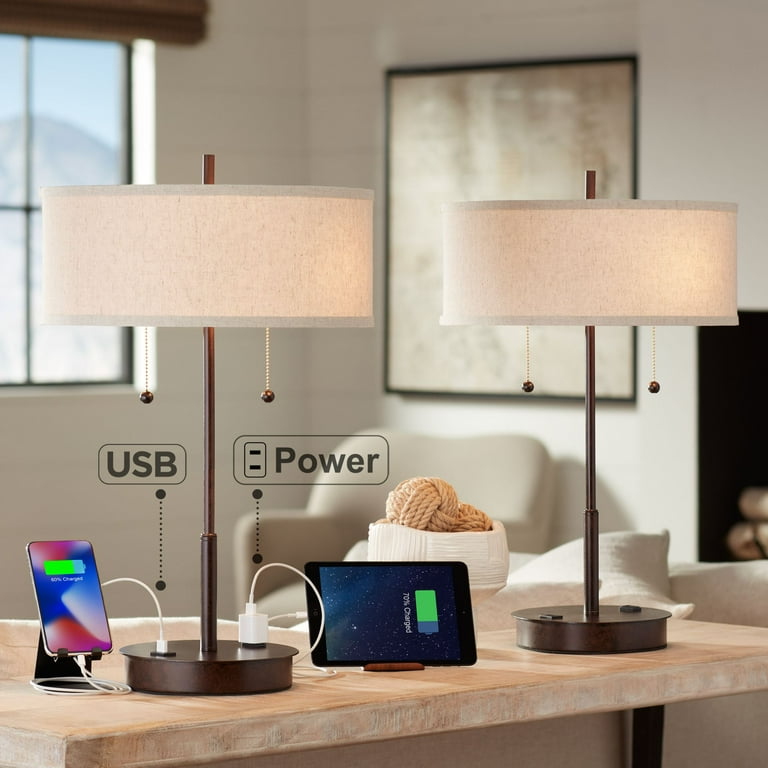 360 Lighting Modern Accent Table Lamps 23.5