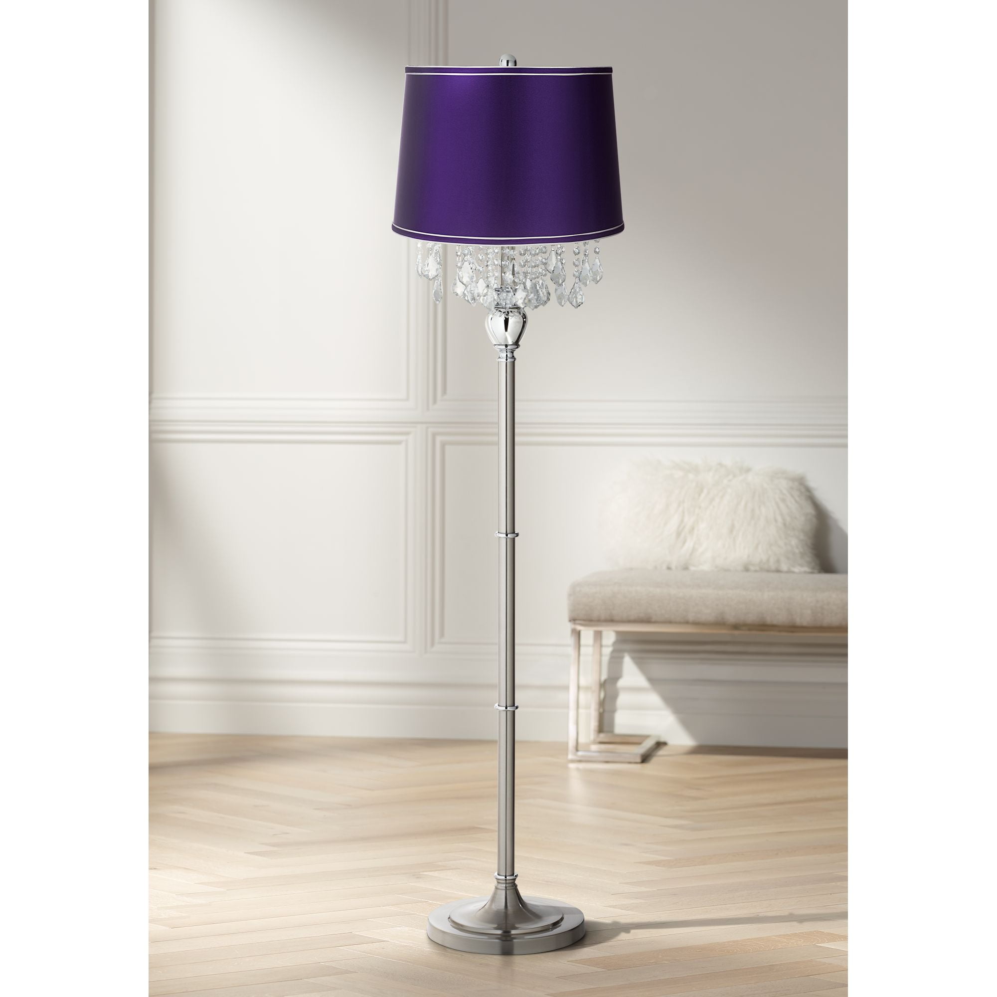 Silver floor deals standing lamp