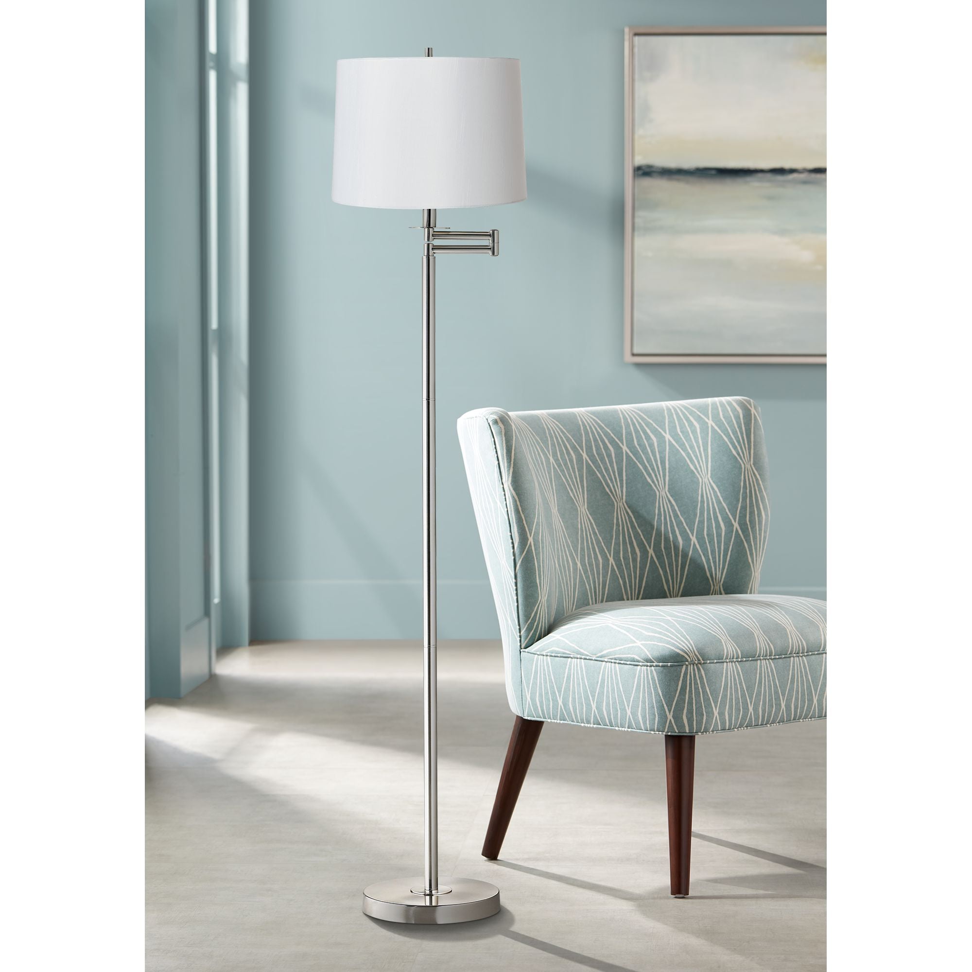 Teal best sale standing lamp