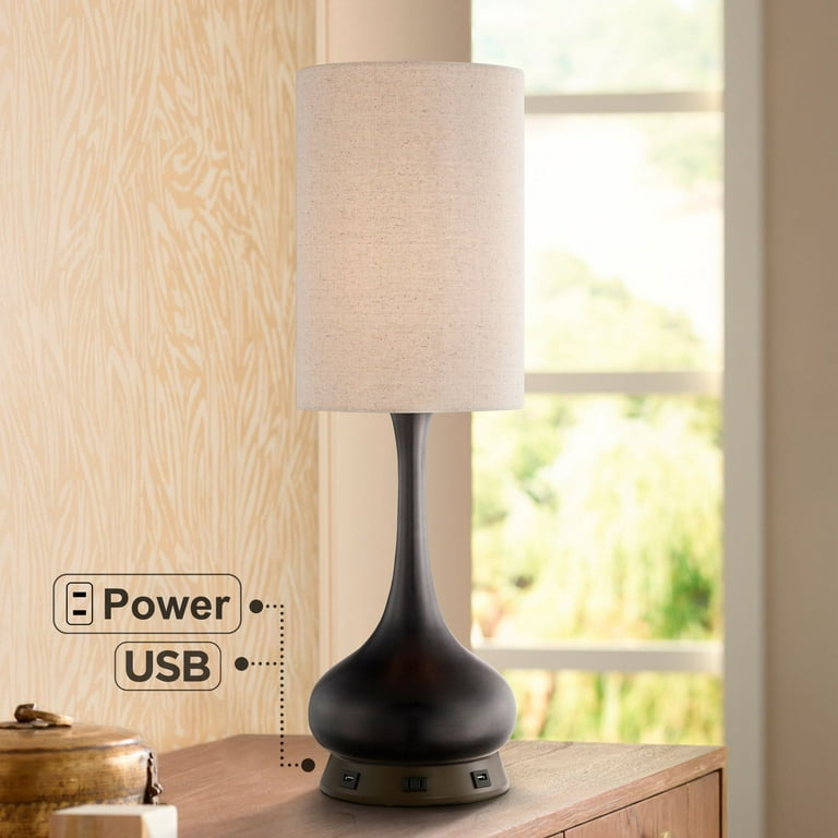 Table lamp hotsell with power outlet