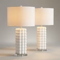 thumbnail image 1 of 360 Lighting Norma 28" High Textured Bubble White Ceramic Table Lamp Set of 2, 1 of 9