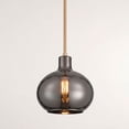 thumbnail image 1 of 360 Lighting Partridge 9 1/2" Modern Pendant Ceiling Light Fixture Dining Room Over Table Kitchen Island Brass Finish Mirror Glass Mini, 1 of 9