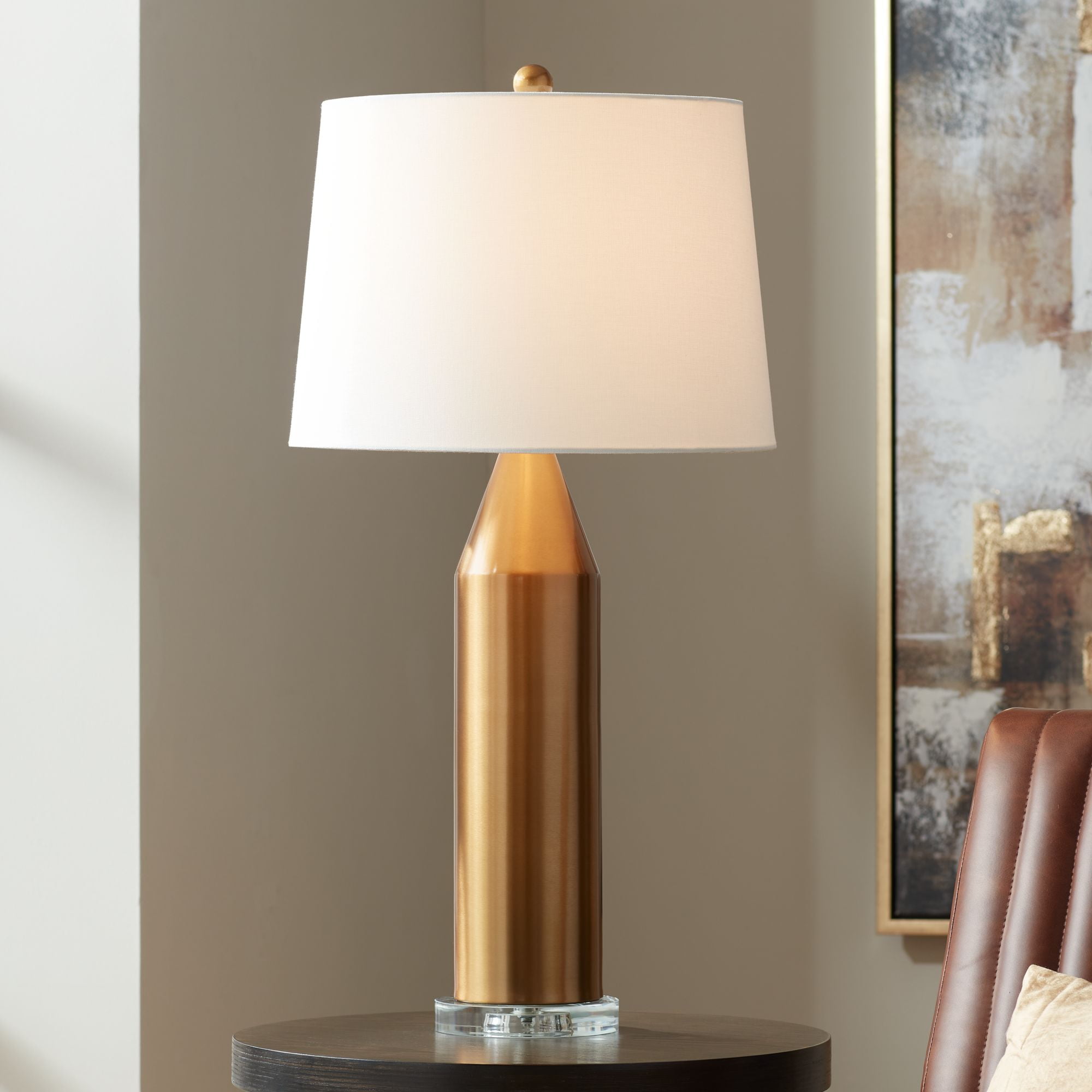 360 Lighting Starfire 30 1 2 Tall Large Modern End Table Lamp Gold