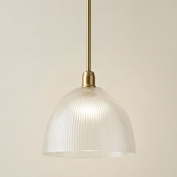 360 Lighting Williams 12" Modern Pendant Ceiling Light Fixture Dining Room Over Table Kitchen Island Dome Antique Brass Mini