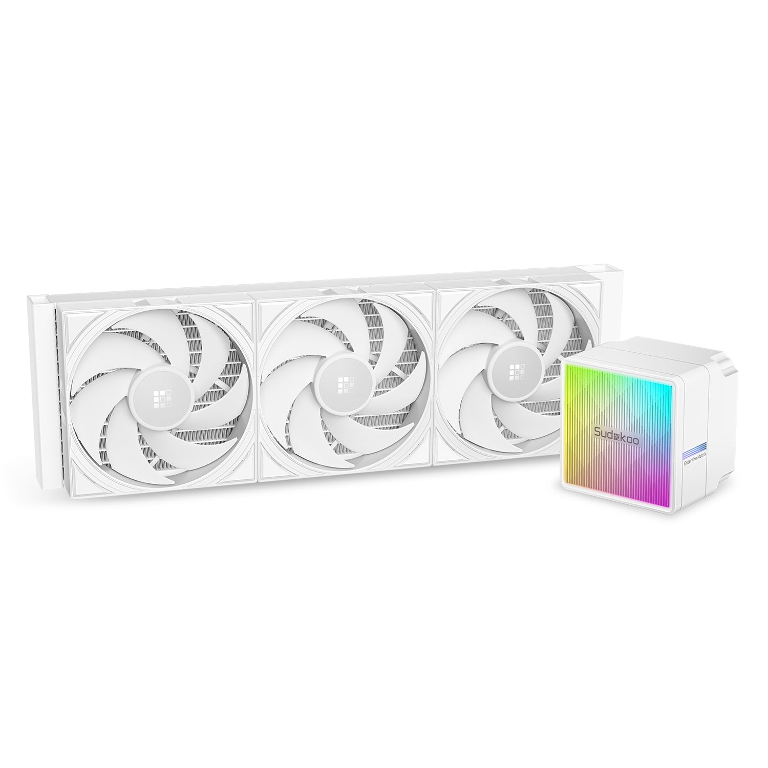 360 Liquid CPU Cooler: 360mm AIO CPU Cooler with PWM Pump & ARGB Pump Head - Water Cooling with FDB Fans for Intel LGA 1851/1700/1200/115X AMD AM5/AM4