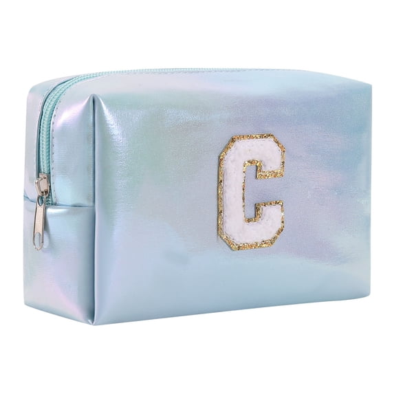 360 Makeup Organizer Makeup Brush Holder with Makeup Traveling Case with Lights Barber Organizer Travel Caboodle Large for Nails Large Capacity Embroidered Alphabet Makeup Bag Toiletry Bag Travel