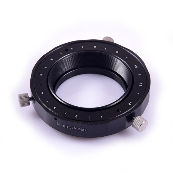 360° Manual Camera Rotator & Angle Adjuster For Astrophotography – Compatible With M42 M48 M54 Thread Telescope Imaging Train