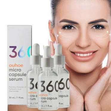 360 Micro Capsule Serum, Capsules Essence Moisturize Facial Serum For The Skin Deep, Hydrates Serum, Natural Formula With Hyaluronic Acid, Cool The Skin, For Dry Skin (3PCS)