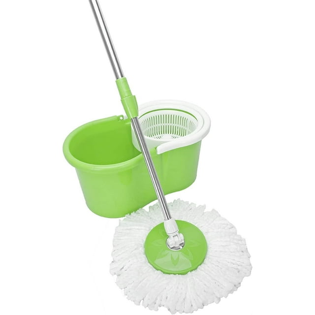 360° Microfiber Spin Mop with Bucket and Mop Heads, 360 Spin Mop