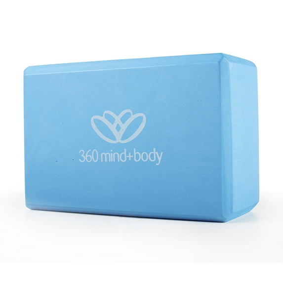 360 Mind & Body Foam Yoga Brick, Blue