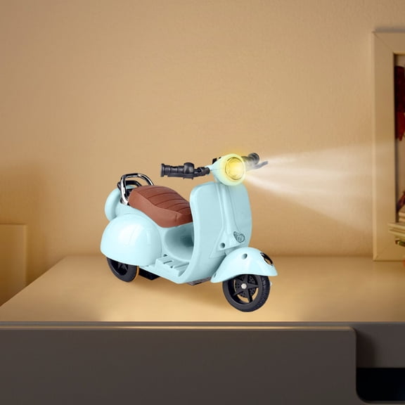 360 Motorcycle Model Realistic Motorcycle Model Cute Design for Small Pets Moto Toy or Collection for Boyfriend,Young Peoples Gift Birthday Easter Halloween Christmas Present(Blue)
