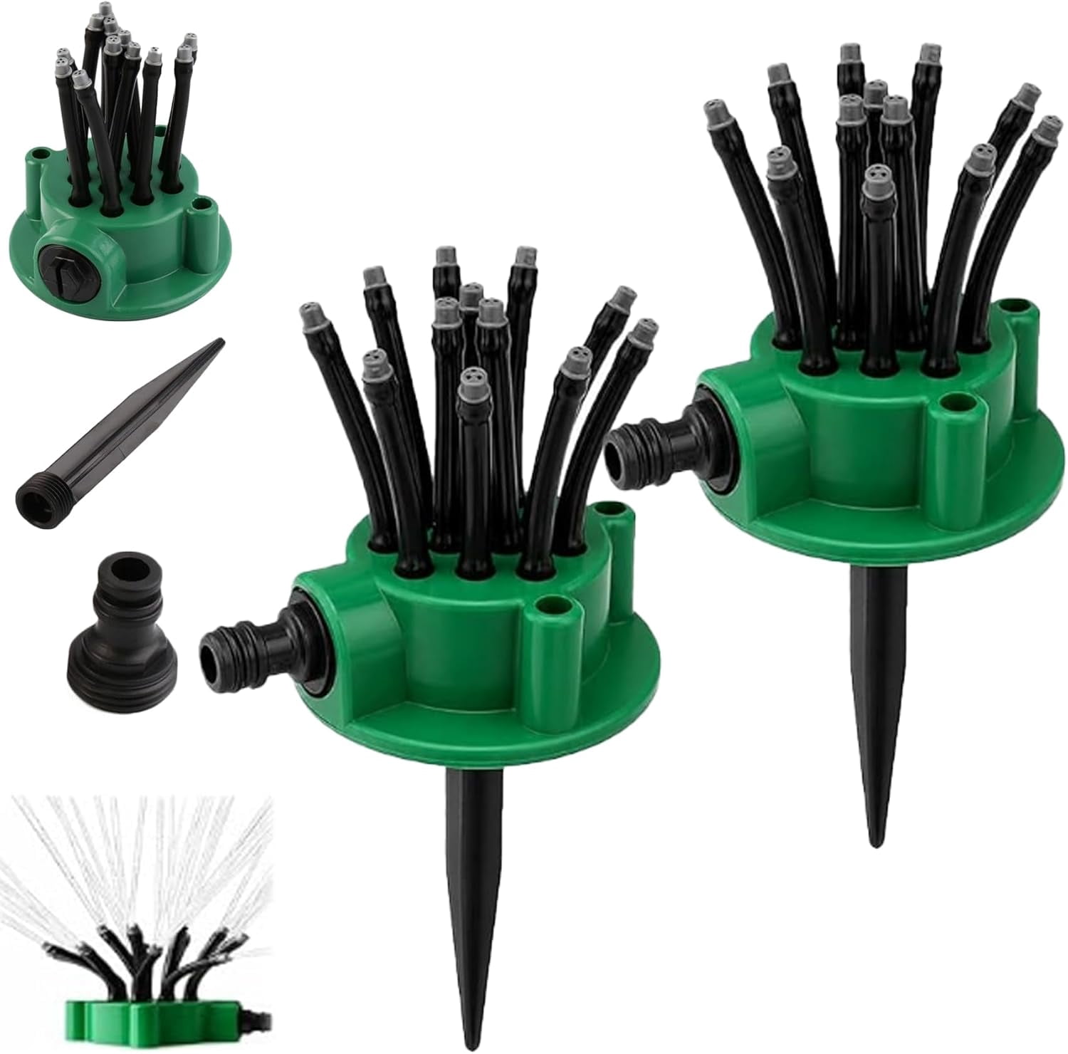 360° Multi-Directional Lawn Sprinkler for Yard & Garden, Stable Rotating Water Sprinkler with Wide Coverage, Easy Connect Lawn Sprinkler for Grass, Backyard, Patio & Summer Outdoor Play
