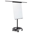 thumbnail image 1 of 360 Multi-Use Mobile Magnetic Dry Erase Easel, 27" x 41", White Surface, Black Steel Frame, 1 of 11