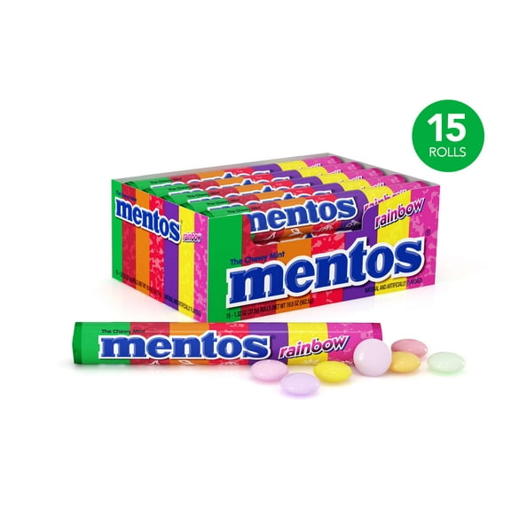 Mentos Rolls, Rainbow, 1.32 Ounce
