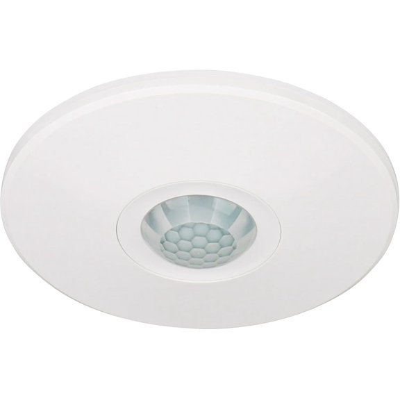 360? PIR Ceiling Motion Sensor ,120V Single Pole Occuapncy Sensor, Neutral Wire Required, Works with LED,CFL & Incandescent, Adjustable Time Delay & Light Sensitivity, ETL Listed, White