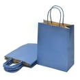 thumbnail image 1 of 360 Pack Blue Gift Bags: Medium Kraft Paper Bags with Handle Bulk, Great for Shopping Bag, Party Favor Bags, Treat Bags, Goodie Bag, Business Tchotchkes, Special Occasion & More, 1 of 6