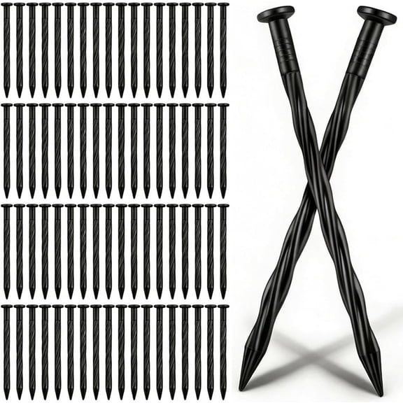 360 Pack Landscape Edging Spikes 7.7 Inch, Spiral Plastic Landscape Anchoring Spikes Bulk for Weed Barrier, Paver Edging, Landscape Fabric, Artificial Turf, Lawn Garden Yard