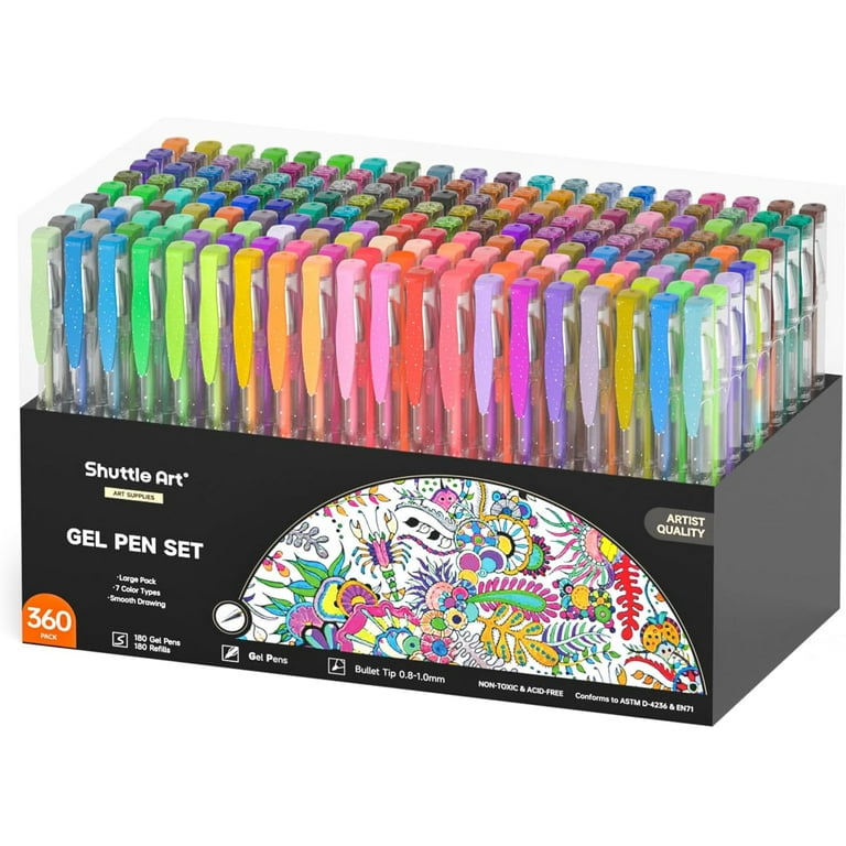 Arteza Gel Pen Refills Amazon Shuttle Art 360 Pack Gel Pens Set