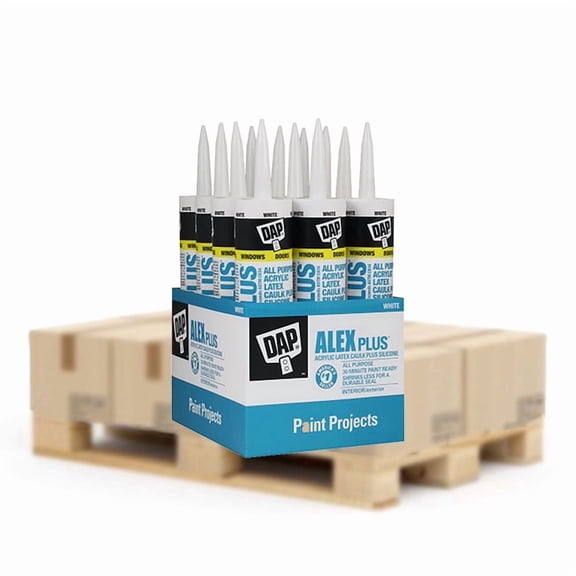 360‐Pack of 10.1 oz Dap 18101 White Alex Plus All Purpose Acrylic Latex Caulk Plus Silicone