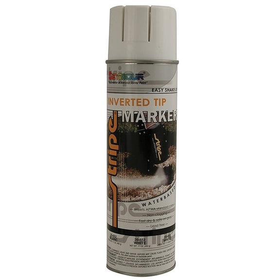 360-Pack of 20 oz Seymour Of Sycamore 20-652 White Stripe Water-Based Inverted Marker Spray Paint