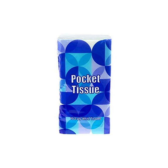 360 Packs - Wholesale 15 ct Pack of Tissues - Bulk Case Travel Size Hygiene Toiletries