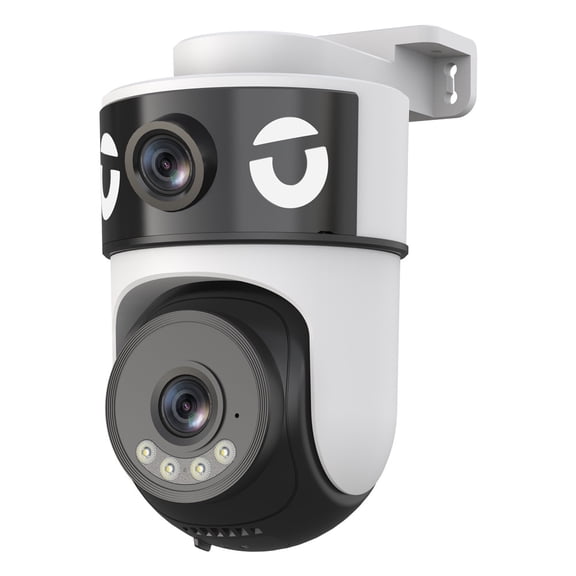 360 Panoramic Dual-Lens WiFi Security Camera,HD Night Vision,Two-Way Audio,Home Indoor Surveillance