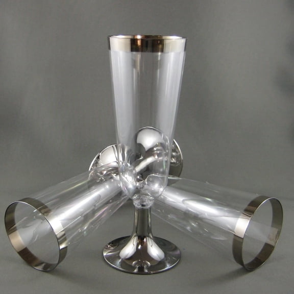 360 Pc Bulk Plastic Champagne Flutes Disposable Wine Glasses Clear Wedding Party